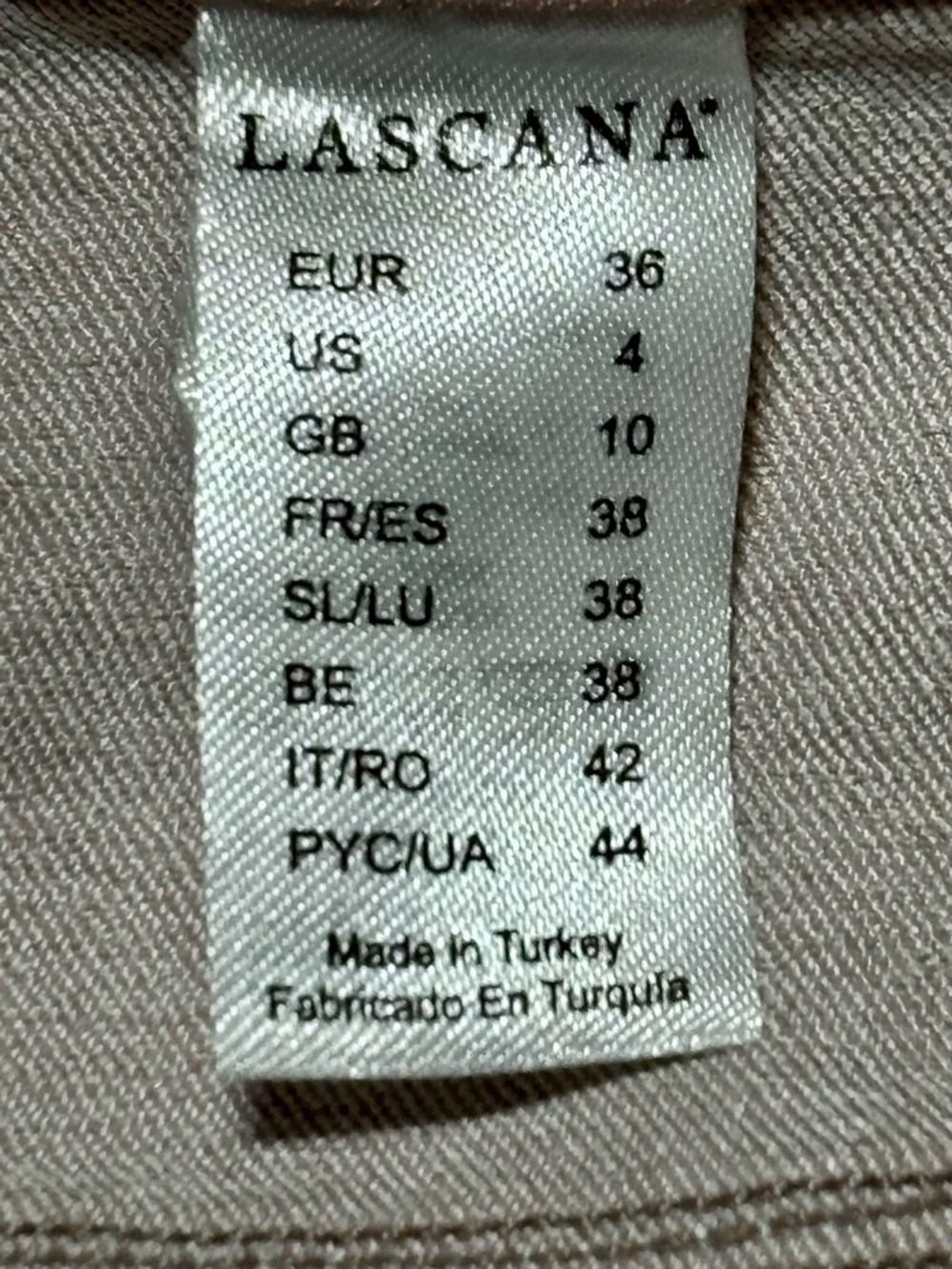 Lascana skinny leg cropped Slim-Fit Stretch Light Pink Jeans Women's 4 - Picture 5 of 7